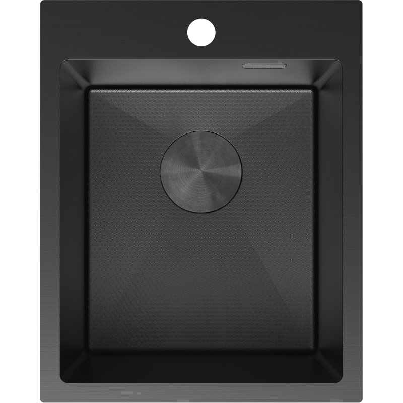 Mexen Solix стоманена мивка с 1 отделение 400 x 500 мм, черен HC - 6406401000-70HC