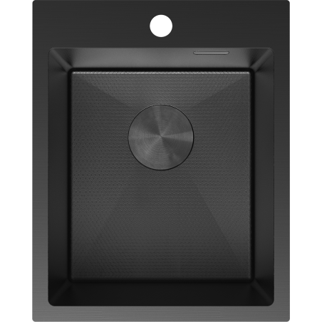 Mexen Solix стоманена мивка с 1 отделение 400 x 500 мм, черен HC - 6406401000-70HC