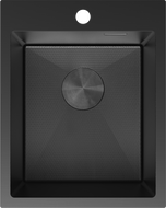 Mexen Solix стоманена мивка с 1 отделение 400 x 500 мм, черен HC - 6406401000-70HC