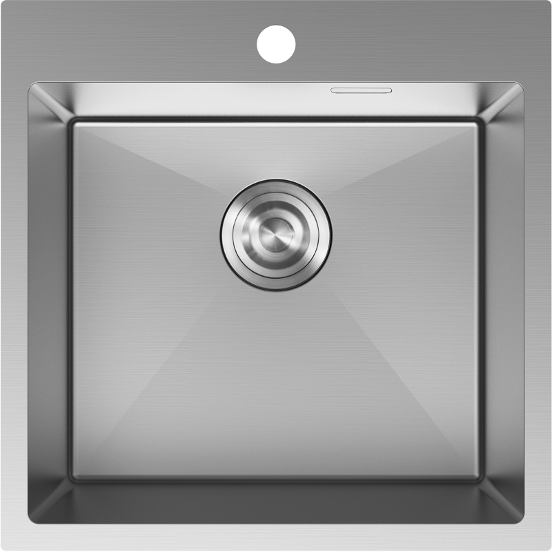 Mexen Solix мивка от неръждаема стомана с 1 отделение 500 x 500 мм, инокс - 6407501000-01