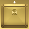 Mexen Solix мивка от неръждаема стомана с 1 отделение 500 x 500 mm, златна - 6407501000-55