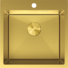 Mexen Solix мивка от неръждаема стомана с 1 отделение 500 x 500 mm, златна - 6407501000-55