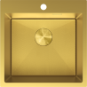 Mexen Solix стоманена кухненска мивка с 1 отделение 500 x 500 мм, златна HC