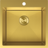 Mexen Solix стоманена кухненска мивка с 1 отделение 500 x 500 мм, златна HC