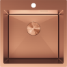 Mexen Solix кухненска мивка от неръждаема стомана с 1 камера 500 x 500 mm, мед - 6407501000-65