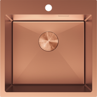Mexen Solix кухненска мивка от неръждаема стомана с 1 камера 500 x 500 mm, мед - 6407501000-65