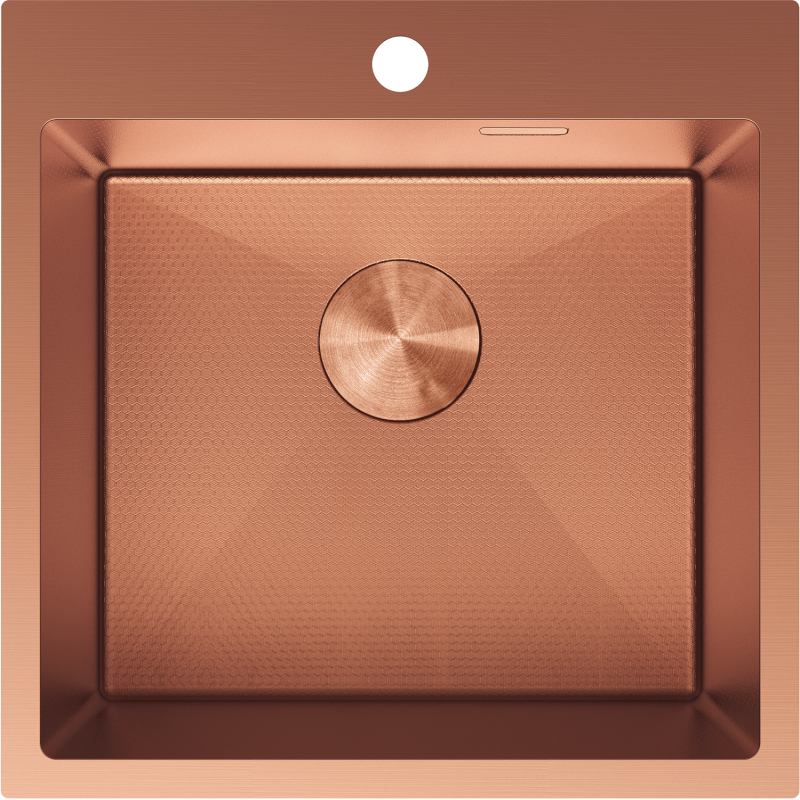 Mexen Solix мивка от неръждаема стомана с 1 отделение 500 x 500 мм, мед HC - 6407501000-65HC
