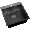Mexen Solix мивка от неръждаема стомана 1-камерна 500 x 500 mm, черна HC - 6407501000-70HC
