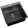 Mexen Solix мивка от неръждаема стомана 1-камерна 500 x 500 mm, черна HC - 6407501000-70HC