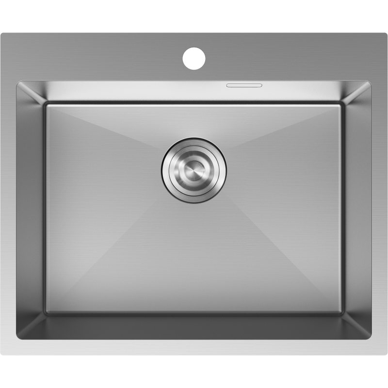 Mexen Solix кухненска мивка от неръждаема стомана с 1 отделение, 600 x 500 mm, инокс - 6408601000-01