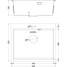 Mexen Solix кухненска мивка от неръждаема стомана с 1 отделение 600 x 500 mm, инокс - 6408601000-01