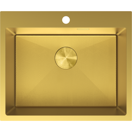 Mexen Solix стоманена мивка 1-камерна 600 x 500 mm, златен HC - 6408601000-55HC