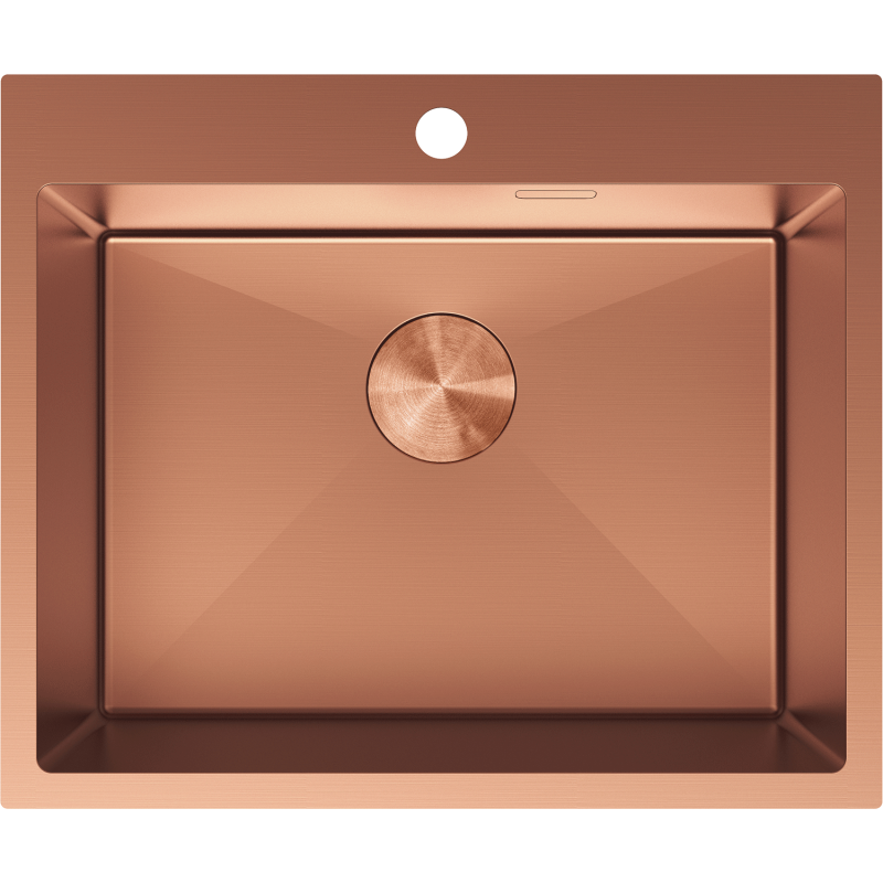 Mexen Solix мивка от неръждаема стомана с 1 комора 600 x 500 мм, мед - 6408601000-65