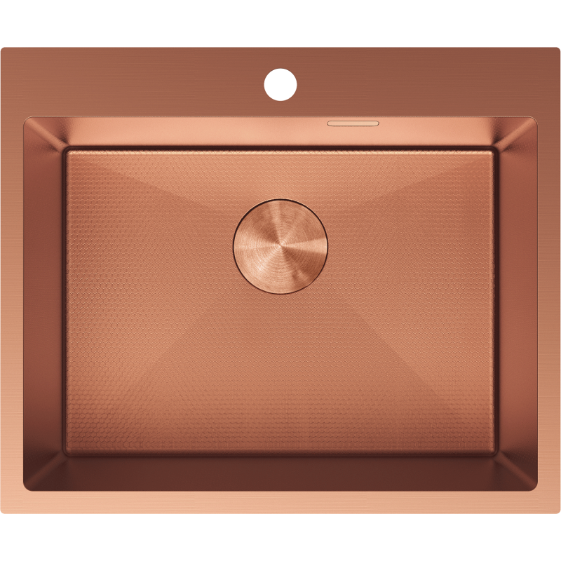 Mexen Solix стоманена мивка с 1 отделение 600 x 500 мм, медна HC - 6408601000-65HC