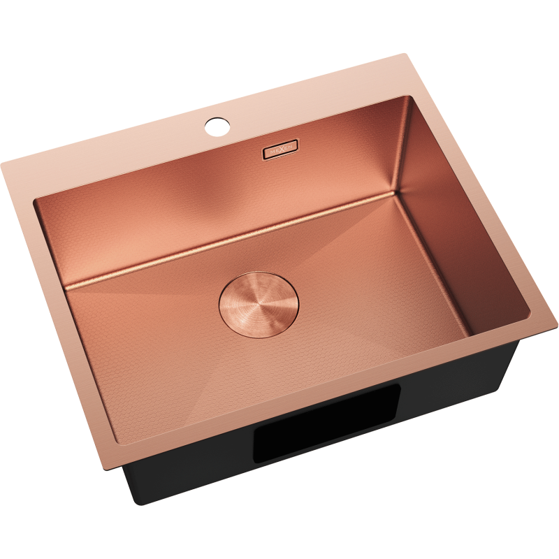 Mexen Solix стоманена мивка с 1 отделение 600 x 500 мм, медна HC - 6408601000-65HC