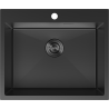 Mexen Solix стоманена мивка 1-камерна 600 x 500 mm, черна - 6408601000-70