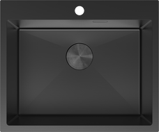 Mexen Solix стоманена мивка 1-камерна 600 x 500 mm, черна - 6408601000-70