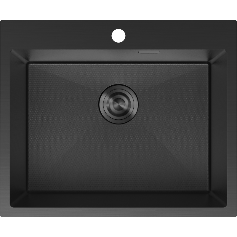 Mexen Solix стоманена мивка с 1 отделение 600 x 500 мм, черна HC - 6408601000-70HC