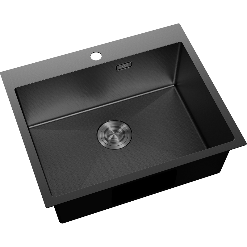 Mexen Solix стоманена мивка с 1 отделение 600 x 500 мм, черна HC - 6408601000-70HC