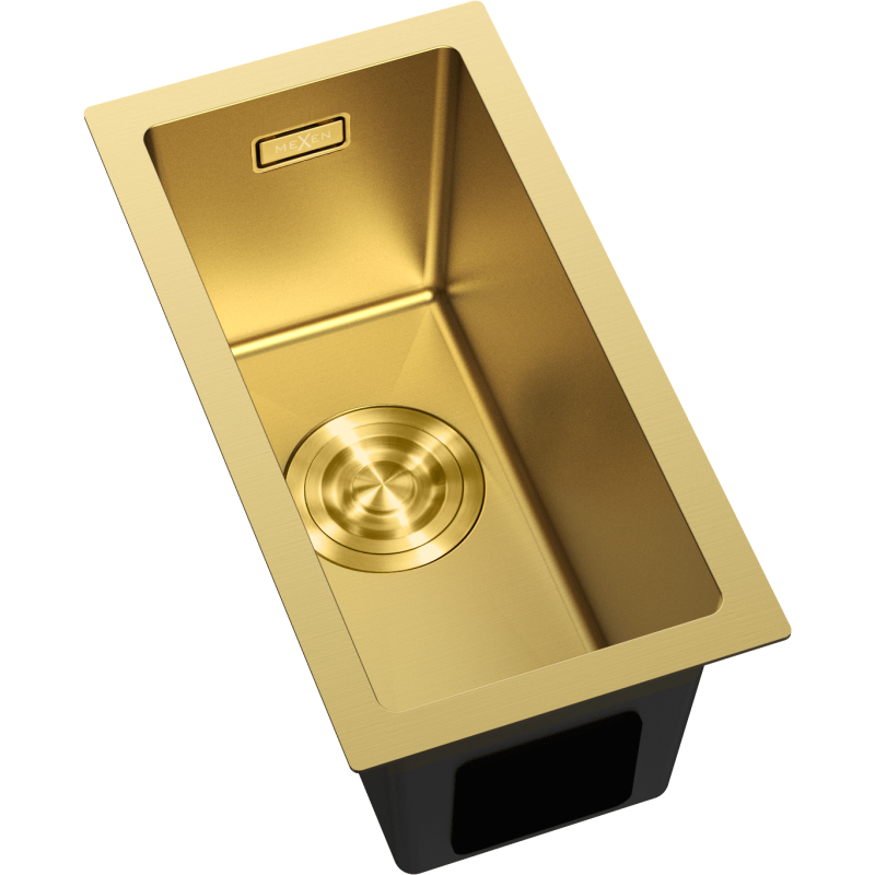 Mexen Trixo стоманена мивка с една камера 230 x 440 mm, златна - 6411221000-55