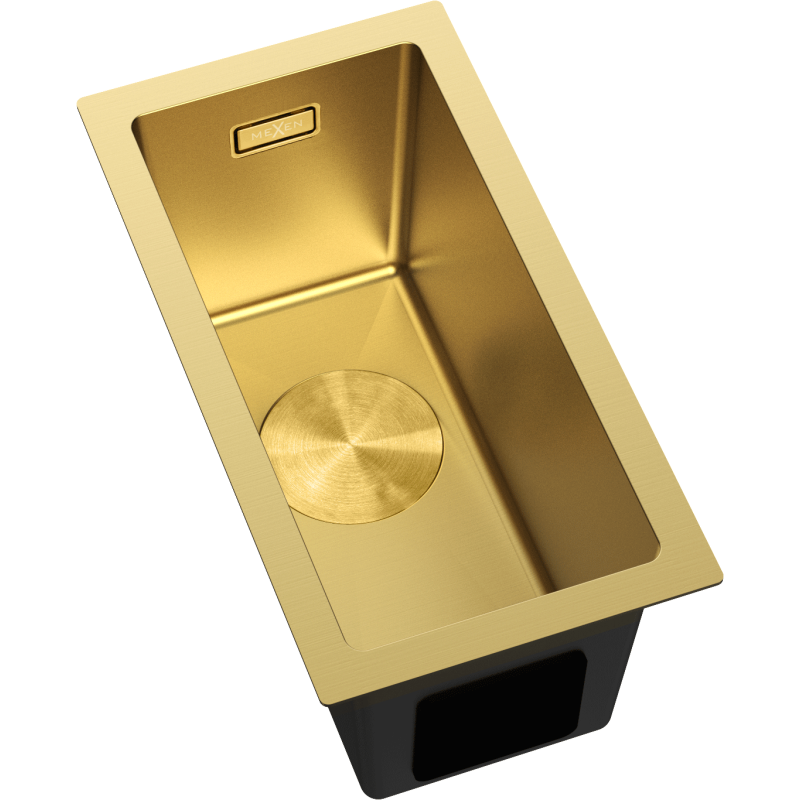 Mexen Trixo стоманена мивка с една камера 230 x 440 mm, златна - 6411221000-55