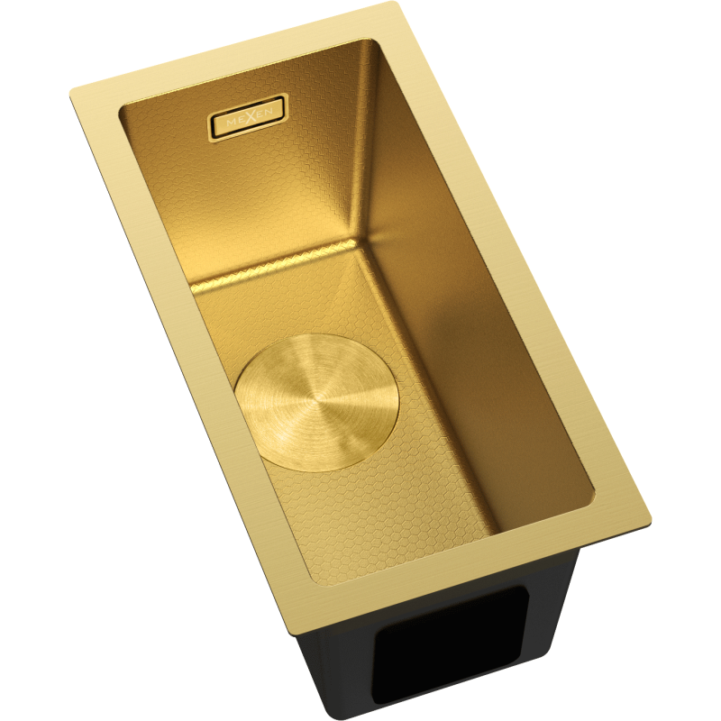 Mexen Trixo стоманена мивка с 1 камера 230 x 440 мм, златен HC - 6411221000-55HC