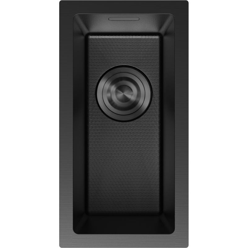 Mexen Trixo кухненска мивка от неръждаема стомана с 1 отделение, 230 x 440 mm, черна HC - 6411221000-70HC