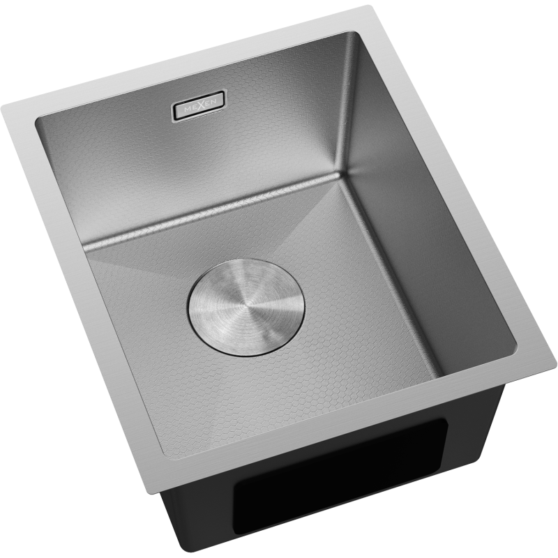 Mexen Trixo стоманена кухненска мивка 1-корпусна 370 x 440 mm, inox HC - 6412371000-01HC