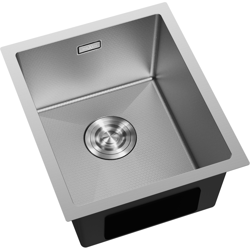 Mexen Trixo стоманена кухненска мивка 1-корпусна 370 x 440 mm, inox HC - 6412371000-01HC