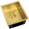 Mexen Trixo стоманена кухненска мивка с 1 отделение 370 x 440 mm, златна - 6412371000-55