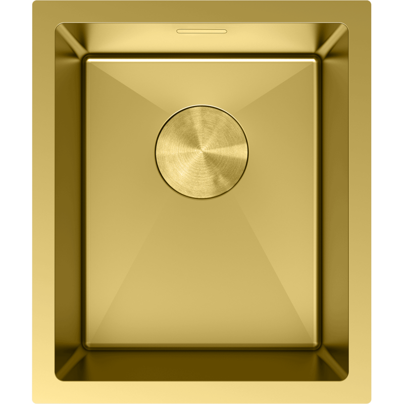 Mexen Trixo стоманена кухненска мивка с 1 отделение 370 x 440 mm, златна - 6412371000-55