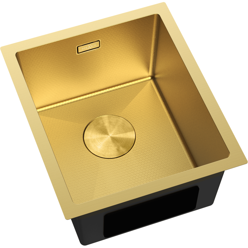 Mexen Trixo мивка стоманена 1-камерна 370 x 440 mm, златна HC - 6412371000-55HC