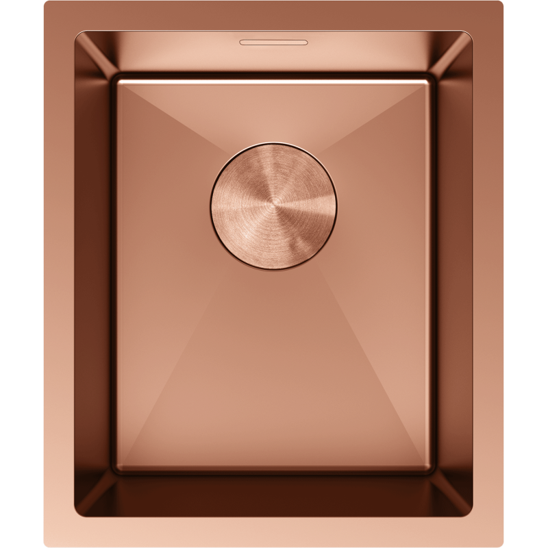 Mexen Trixo стоманена мивка 1-камерна 370 x 440 мм, мед - 6412371000-65