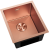 Mexen Trixo мивка стоманена 1-коморна 370 x 440 mm, мед HC - 6412371000-65HC