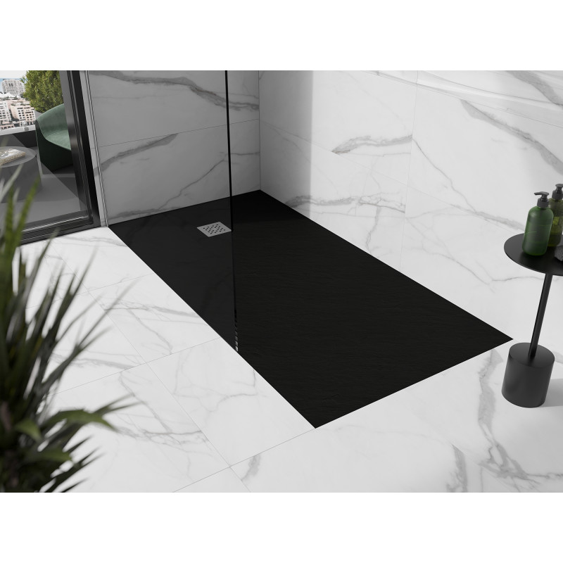 Mexen Stone+ правоъгълна композитна душ корита 160 x 70 см, черна - 44707016