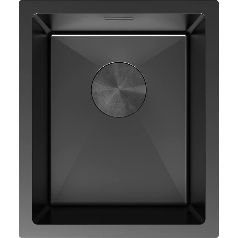 Mexen Trixo стоманена мивка с 1 камера 370 x 440 mm, черен - 6412371000-70