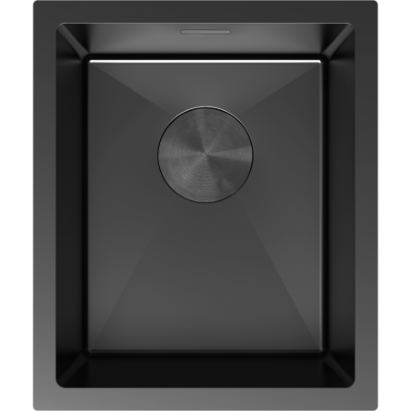 Mexen Trixo стоманена мивка с 1 камера 370 x 440 mm, черен - 6412371000-70