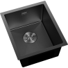 Mexen Trixo мивка от стомана с 1 отделение 370 x 440 мм, черен HC - 6412371000-70HC