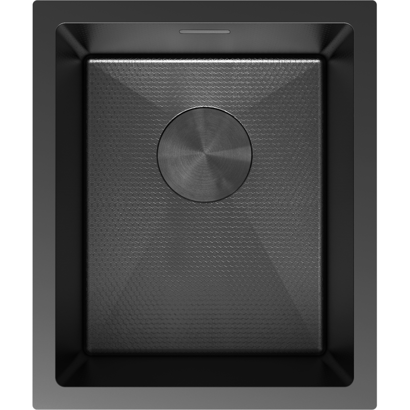 Mexen Trixo стоманена мивка с 1 отделение 370 x 440 мм, черен HC - 6412371000-70HC