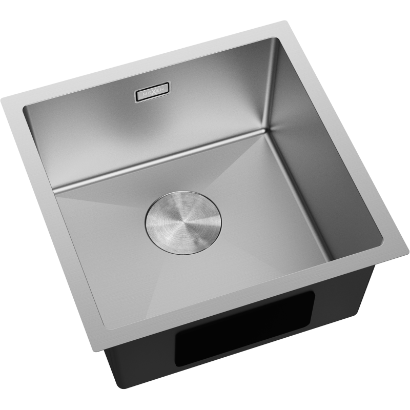 Mexen Trixo кухненска мивка от неръждаема стомана с 1 отделение 440 x 440 mm, инокс - 6413441000-01