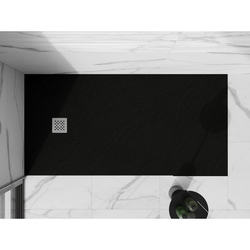 Mexen Stone+ правоъгълен композитен душ корито 180 x 70 см, черен - 44707018