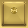 Mexen Trixo кухненска мивка от неръждаема стомана 1-коморова 440 x 440 mm, златна - 6413441000-55
