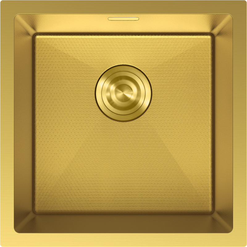 Mexen Trixo стоманена мивка с 1 отделение 440 x 440 мм, златен HC - 6413441000-55HC