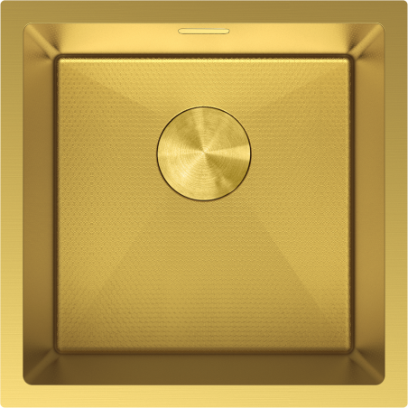 Mexen Trixo стоманена мивка с 1 отделение 440 x 440 мм, златен HC - 6413441000-55HC
