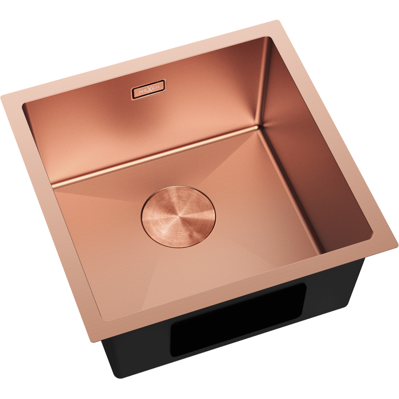 Mexen Trixo мивка от неръждаема стомана 1-камерна 440 х 440 mm, мед - 6413441000-65