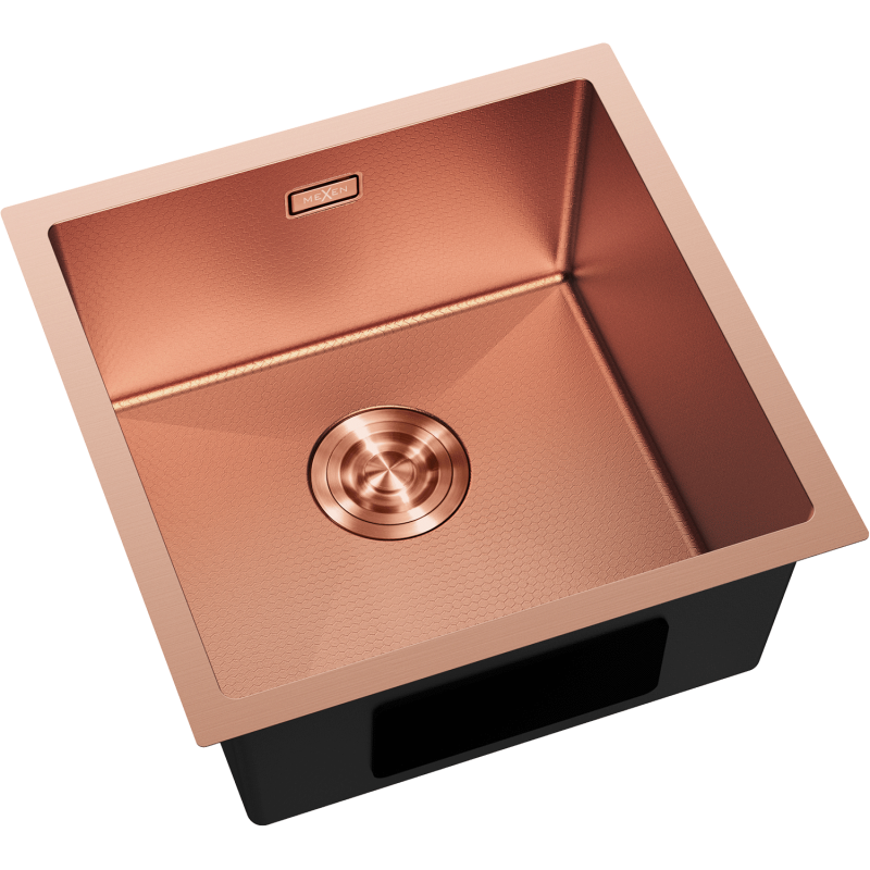 Mexen Trixo мивка от неръждаема стомана с 1 отделение 440 x 440 mm, мед HC - 6413441000-65HC