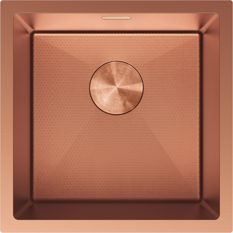 Mexen Trixo мивка от неръждаема стомана с 1 отделение 440 x 440 mm, мед HC - 6413441000-65HC