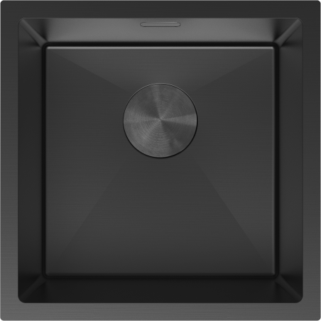 Mexen Trixo стоманена еднокамерна мивка 440 x 440 mm, черна - 6413441000-70