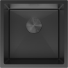 Mexen Trixo стоманена еднокамерна мивка 440 x 440 mm, черна - 6413441000-70