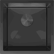 Mexen Trixo стоманена еднокамерна мивка 440 x 440 mm, черна - 6413441000-70